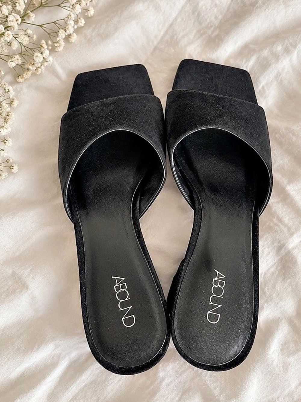 Abound Black Slide Sandals